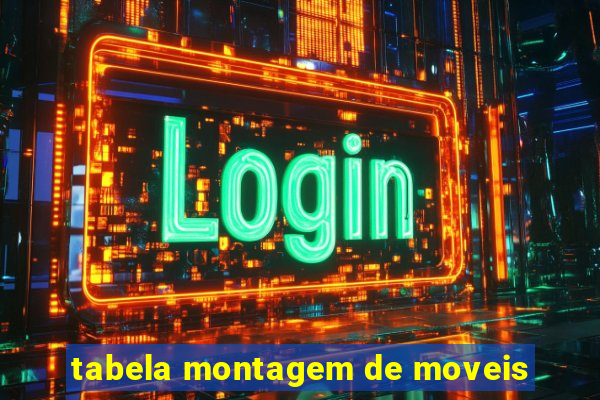 tabela montagem de moveis